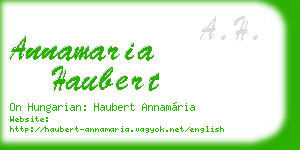 annamaria haubert business card